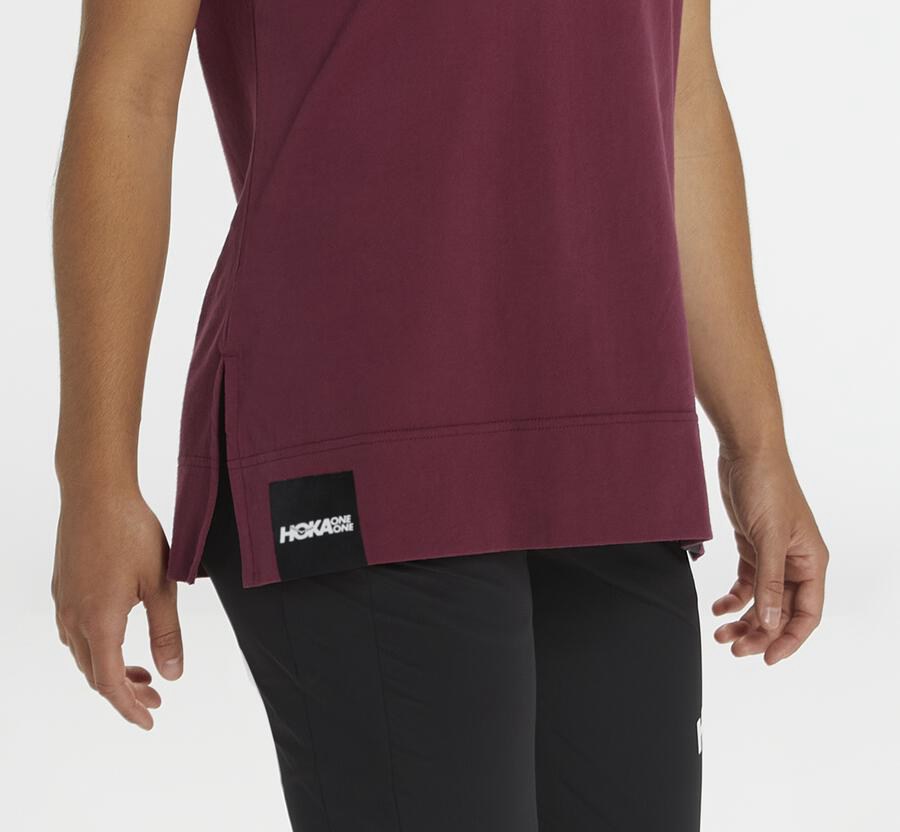 Hoka One One Tee Womens Brown - Brand - 86074FUDE